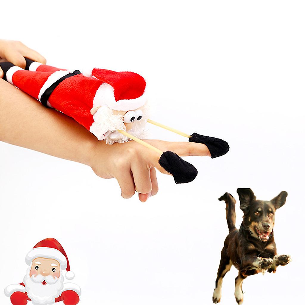 Christmas Santa Claus Pet Dog Toys Bite Squeaker Pet Plush Toys For Dogs Cute Biting Rope Sound Toys Christmas Gifts For Pet