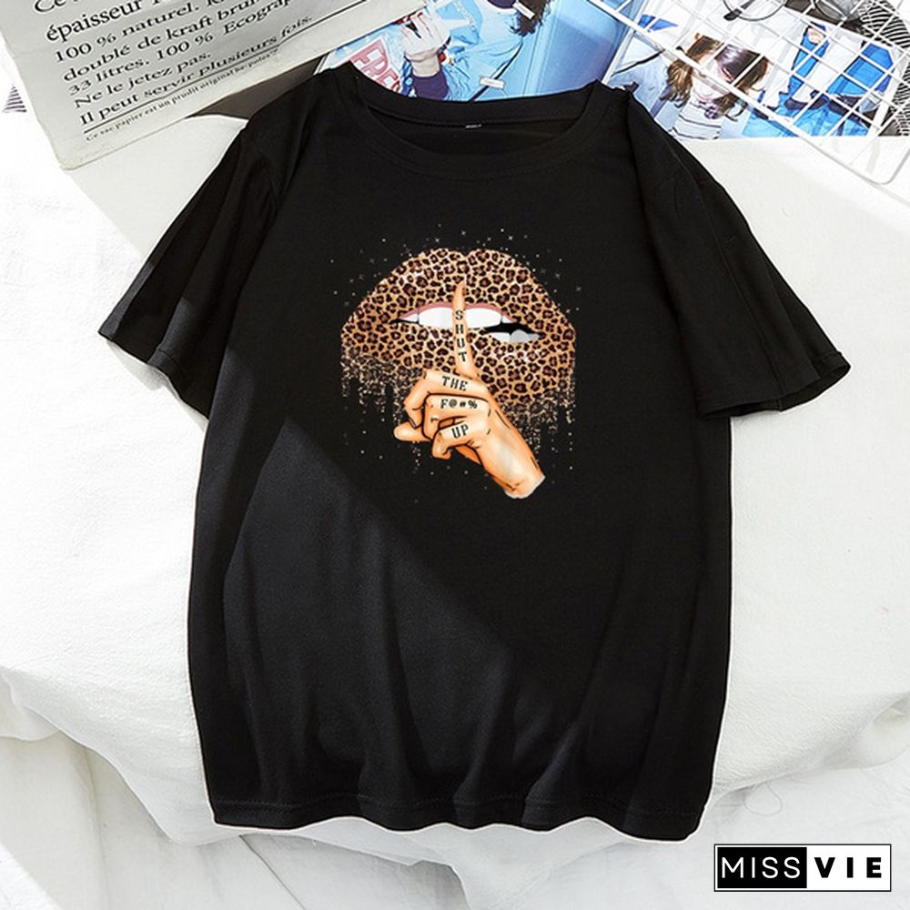 Women Summer Short Sleeve T-shirt Harajuku Style Casual Cotton O-neck Tops Tee