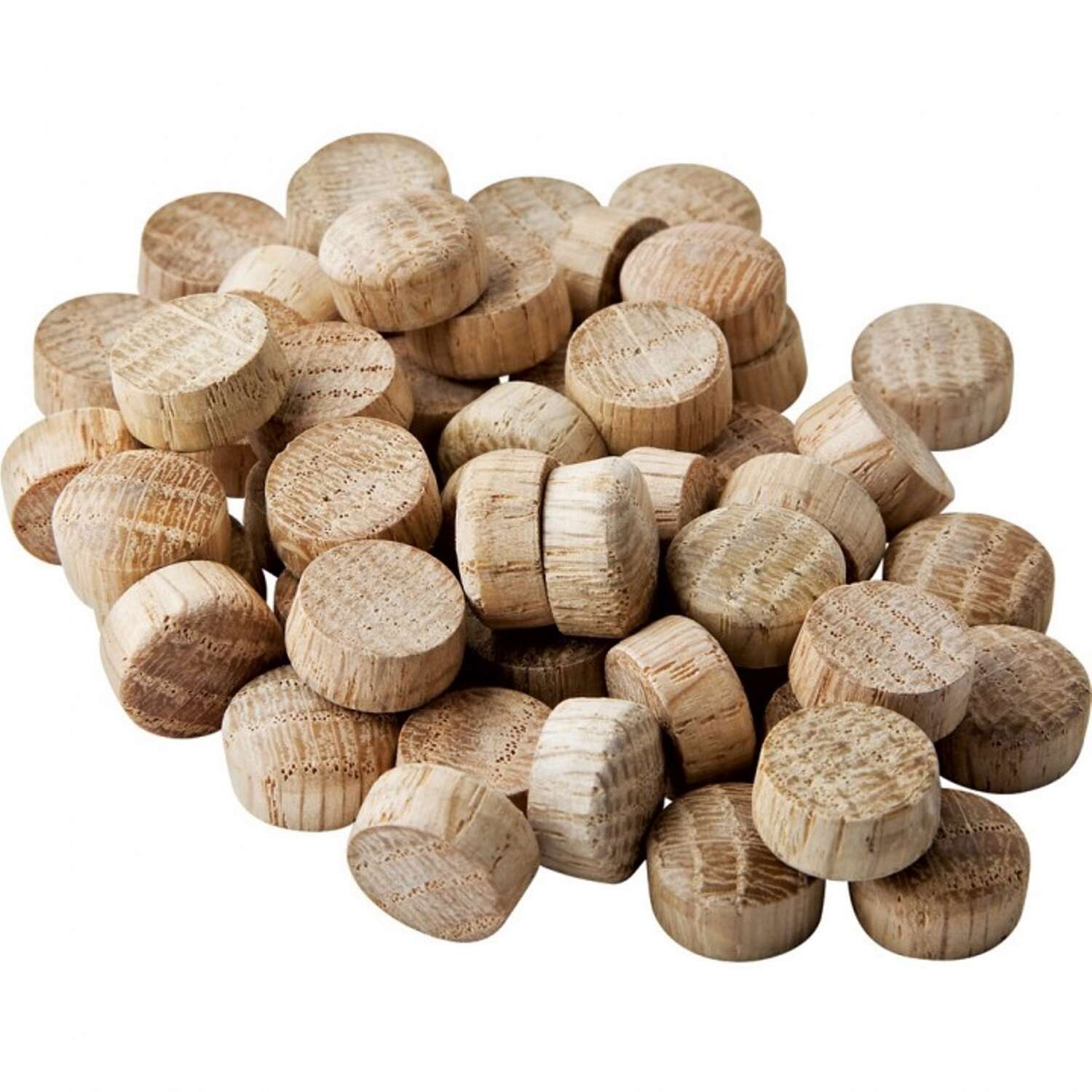 Wolfcraft Round Oak Head Plug 3/8 in. D X 1/4 in. L 1 pk Natural