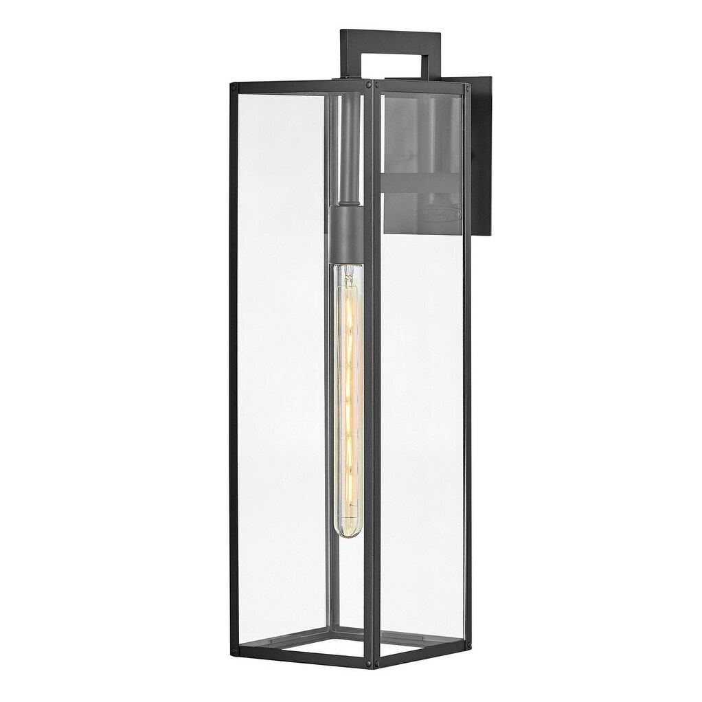 Max 1-Light Large Wall Mount Black Outdoor Lantern Shopping - The Best Deals on Outdoor Wall Lanterns | 35731103