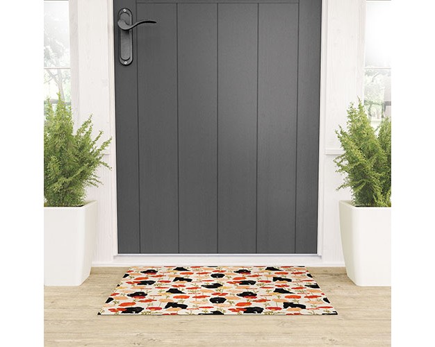 Iveta Abolina California Poppies And Bears Welcome Mat Deny Designs