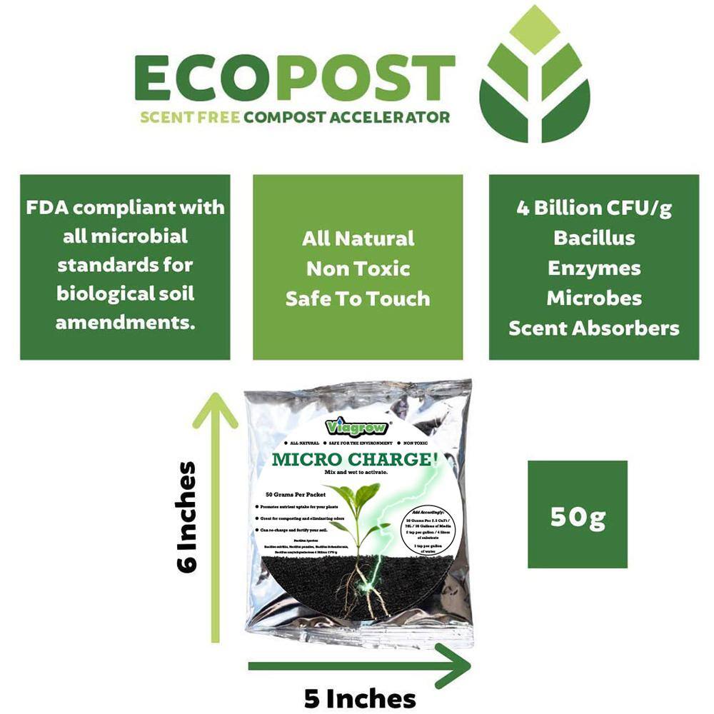 Viagrow 2.8 cu. ft. Sakti Agro EcoPost Compost Soil Scent Free Coconut Coir Expanding Block (100 l) SAKEP5KG