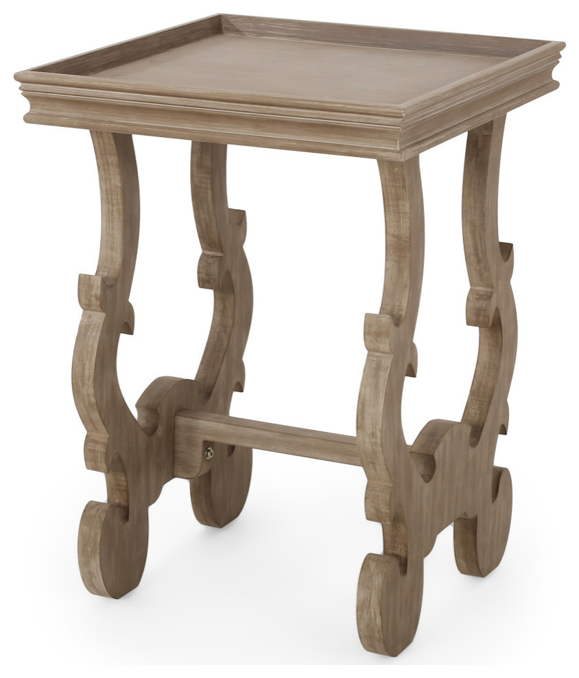 Augustine French Country Accent Table With Square Top   French Country   Side Tables And End Tables   by GDFStudio  Houzz