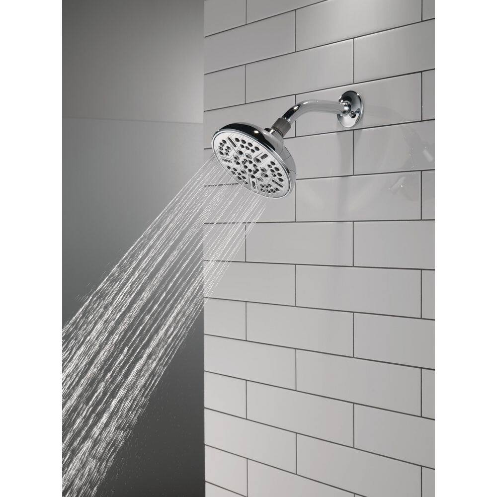 Delta 8-Spray Patterns 1.75 GPM 5.94 in. Wall Mount Fixed Shower Head in Chrome 75898C