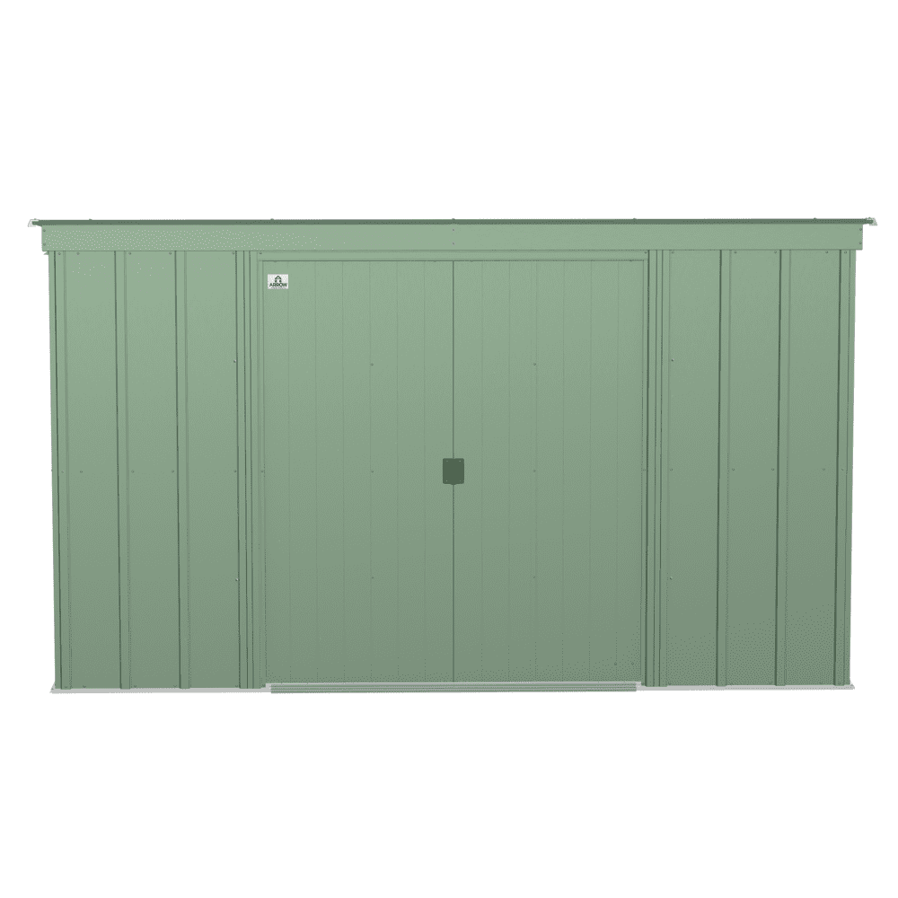 Arrow Classic Steel Storage Shed, 10x4, Sage Green