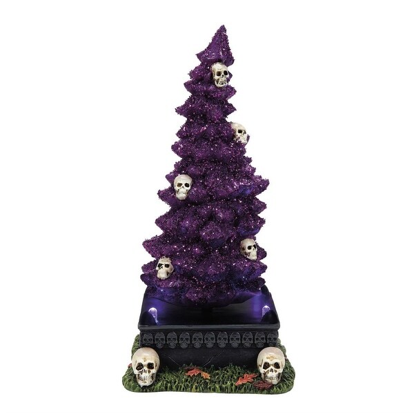 Village Halloween Animated Accessories Haunted Skull Tree