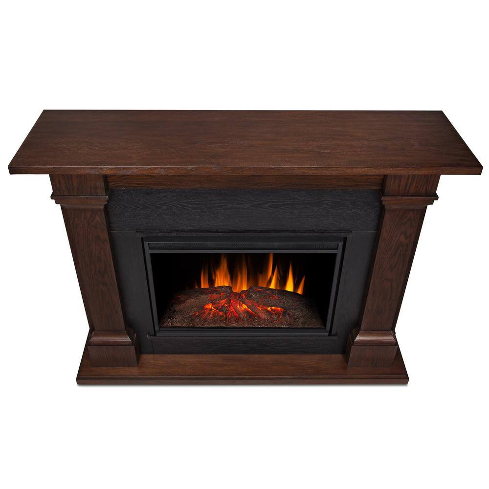 Real Flame Callaway 63 in. Grand Electric Fireplace in Chestnut Oak 8011E-CO