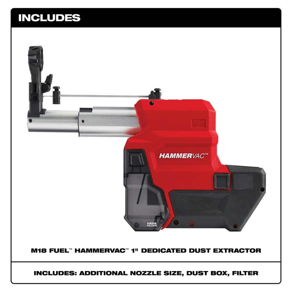 Milwaukee M18 FUEL? HAMMERVAC? 1 Dedicated Dust Extractor ;