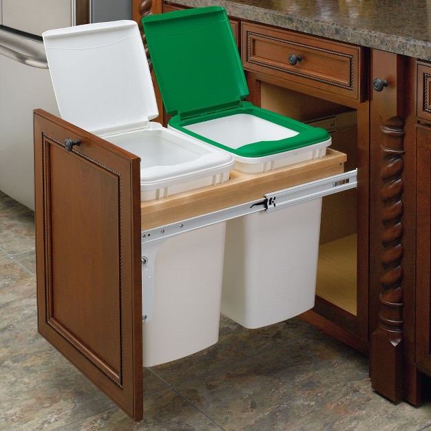 Rev a shelf Top Mount Pull out Kitchen Waste Trash Container Bin