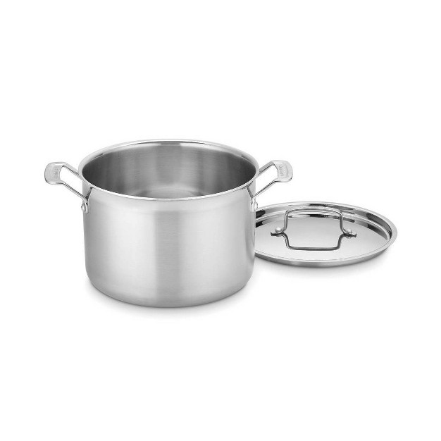 Cuisinart Classic Mutliclad Pro 8qt Stainless Steel Tri ply Stockpot With Cover Mcp66 24n Silver