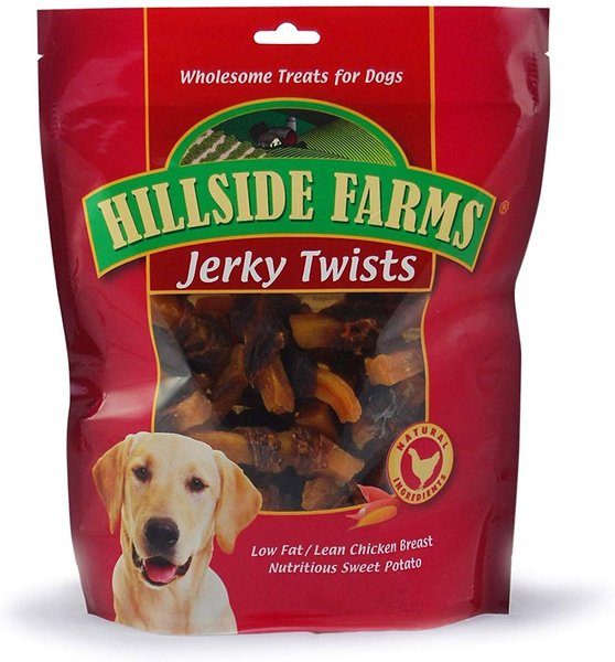 Hillside Farms Chicken and Sweet Potato Jerky Twists Dog Treats