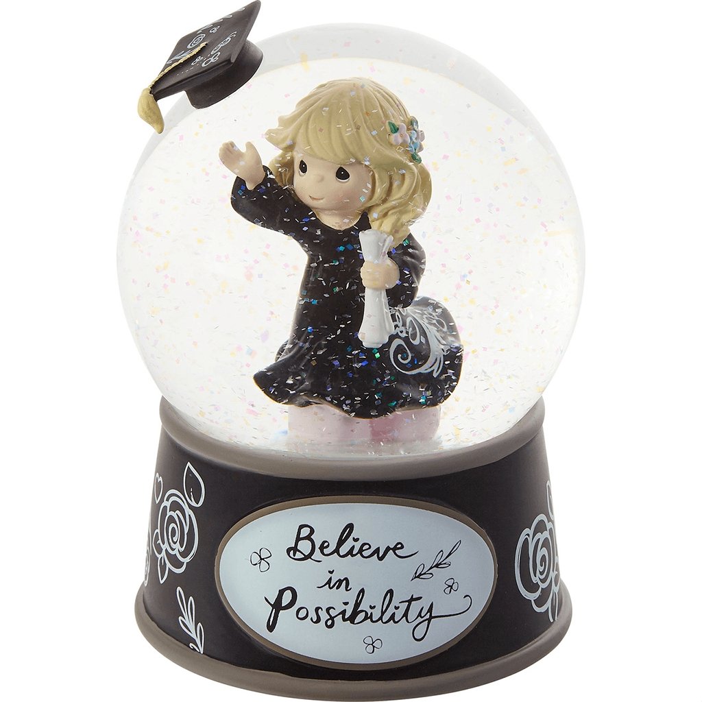 Precious Moments  Believe In Possibility Snow Globe