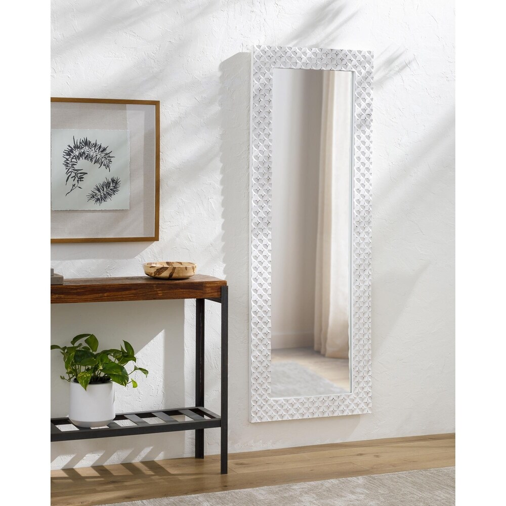 Sabin Wood Frame Full Length Wall Mirror   69\