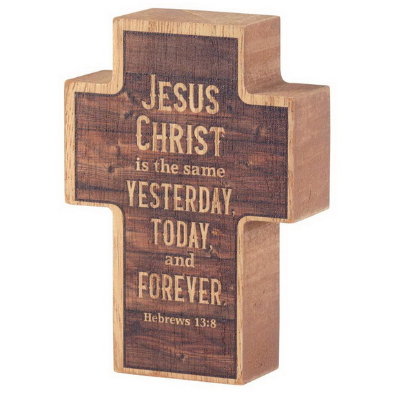 Dicksons TPLKC34 63 Tabletop Plaque Cross Jesus Ch...