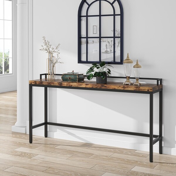 Console Table Behind Sofa Couch， 70.9 inch Long Narrow Entry Table