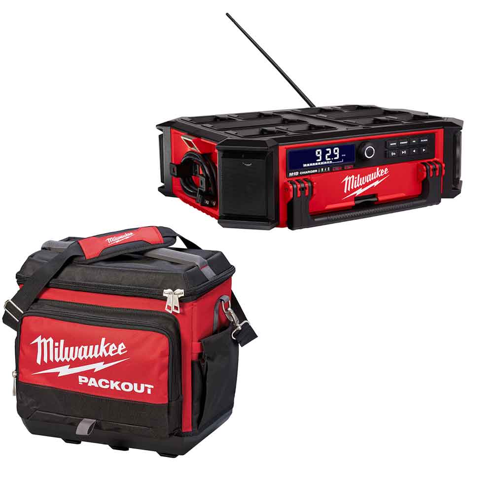 Milwaukee M18 PACKOUT Radio + Charger & Cooler Bundle 2950-20COOLER from Milwaukee