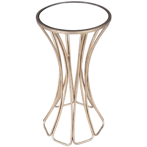 Butler Faruh Metal and Mirror End Table