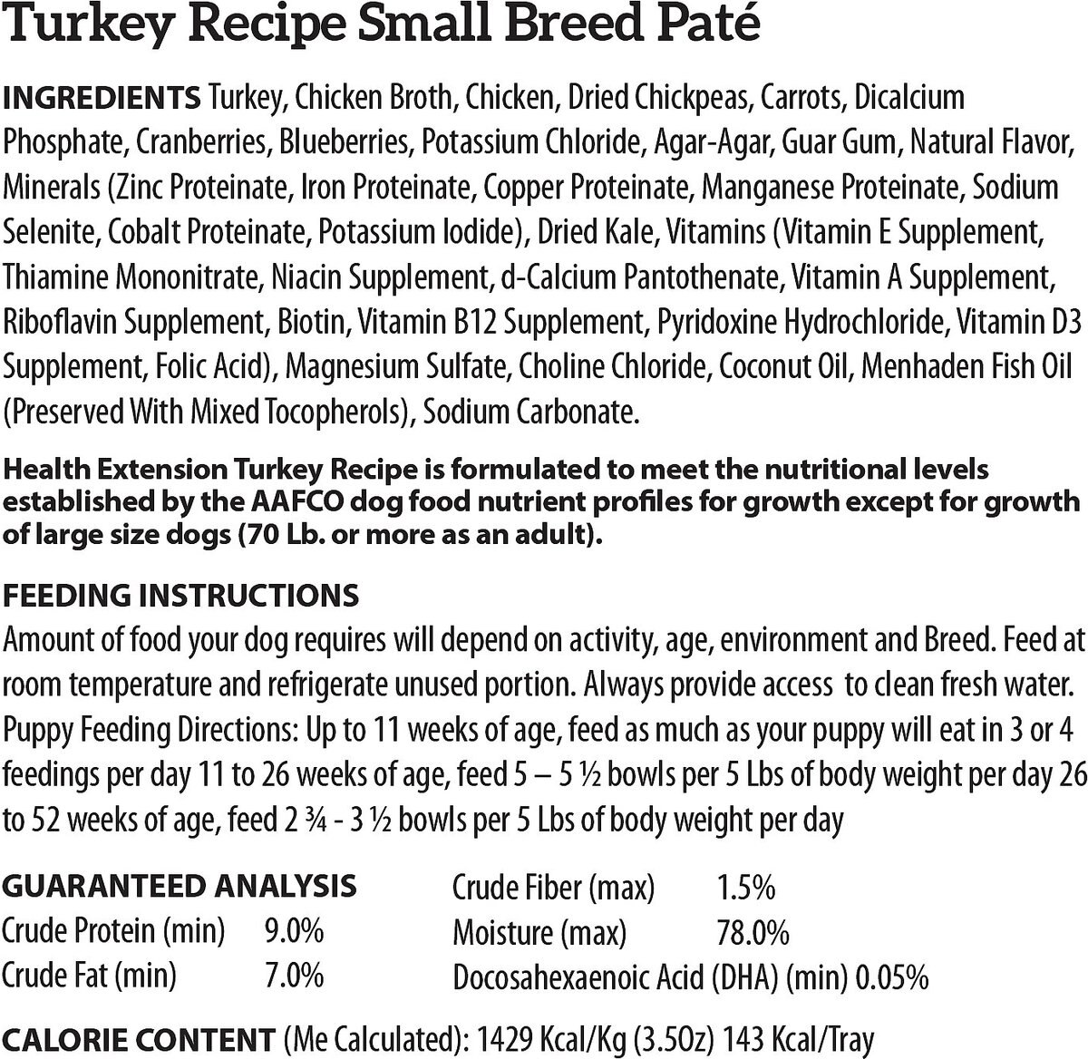 Health Extension Little Cups Chicken and Turkey Recipe Variety Pack Small Breed Grain-Free Wet Puppy Food， 3.5-oz， case of 12