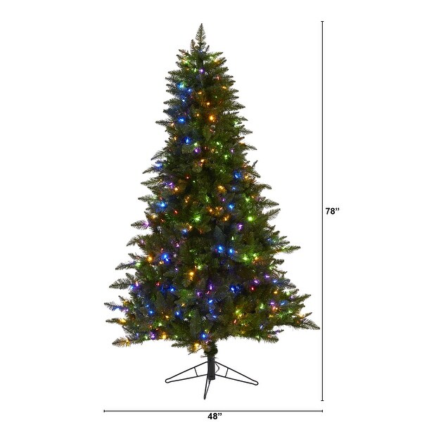 6.5' Vermont Spruce Christmas Tree with 450 Color Changing LED Lights