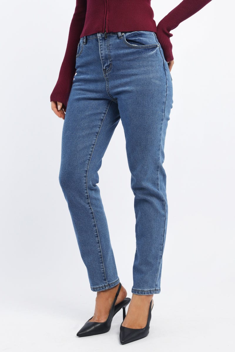 Denim Mom Jeans High Rise