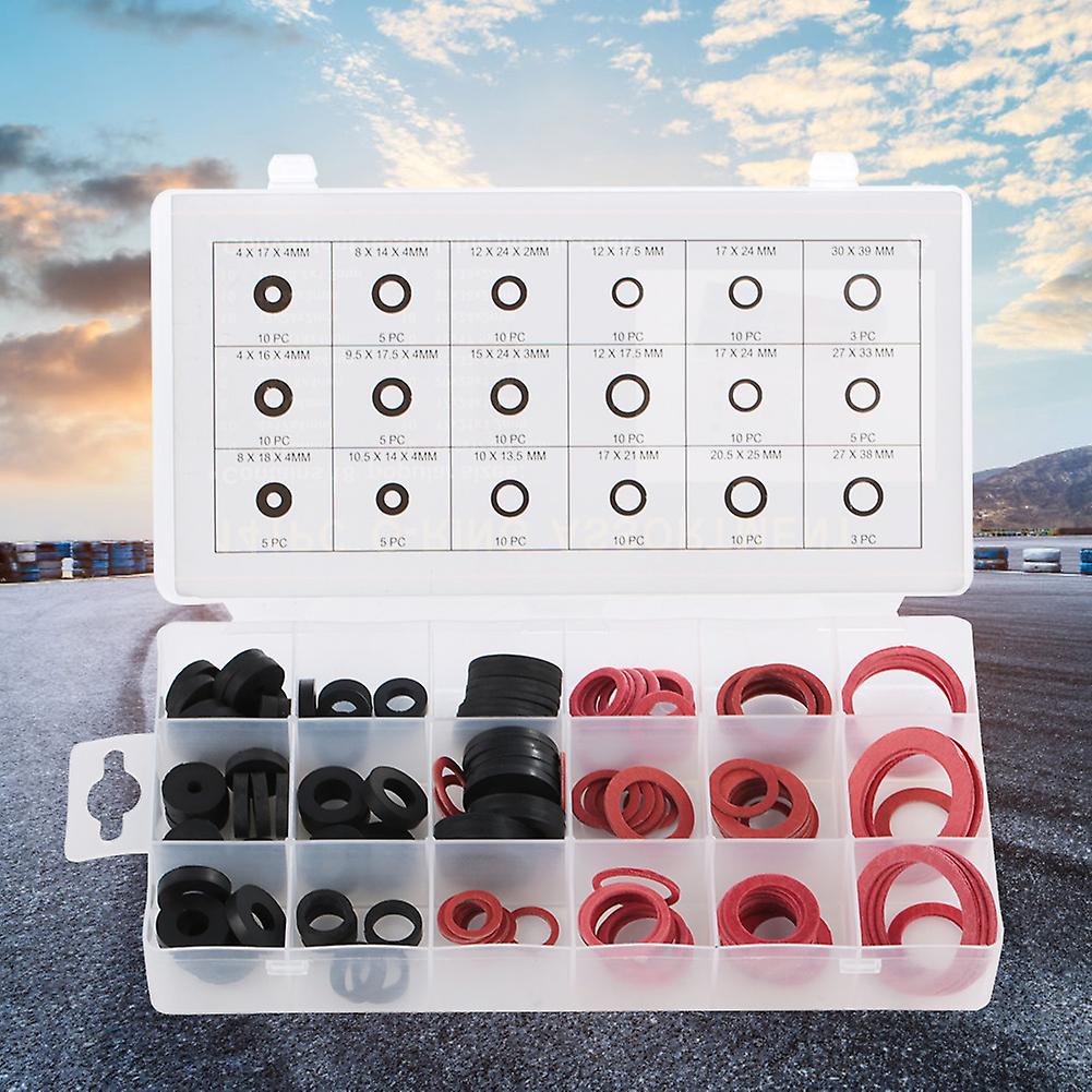 141pcs Nbr O Ring Tap Seal Plumbing Gasket Rubber Washer Assortment Set