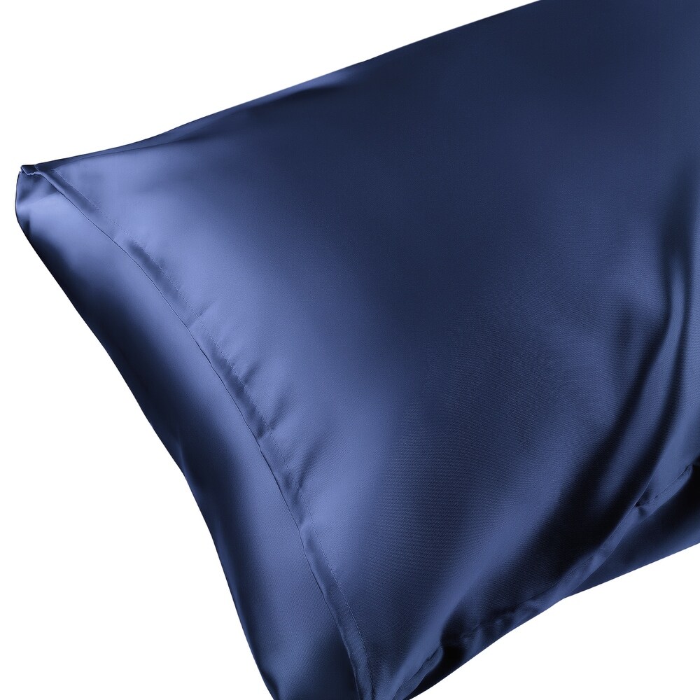 Satin Hair and Skin Breathable Envelope Closure Pillowcase 2 Pcs