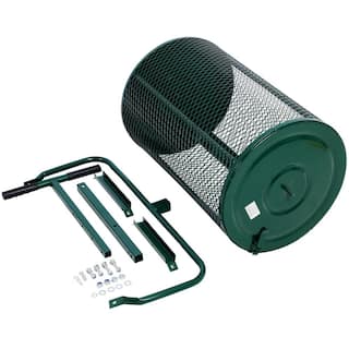 Cisvio Peat Moss Spreader 24inch Compost Spreader Metal Mesh T shaped Handle for planting seeding Lawn and Garden D0102H71W06