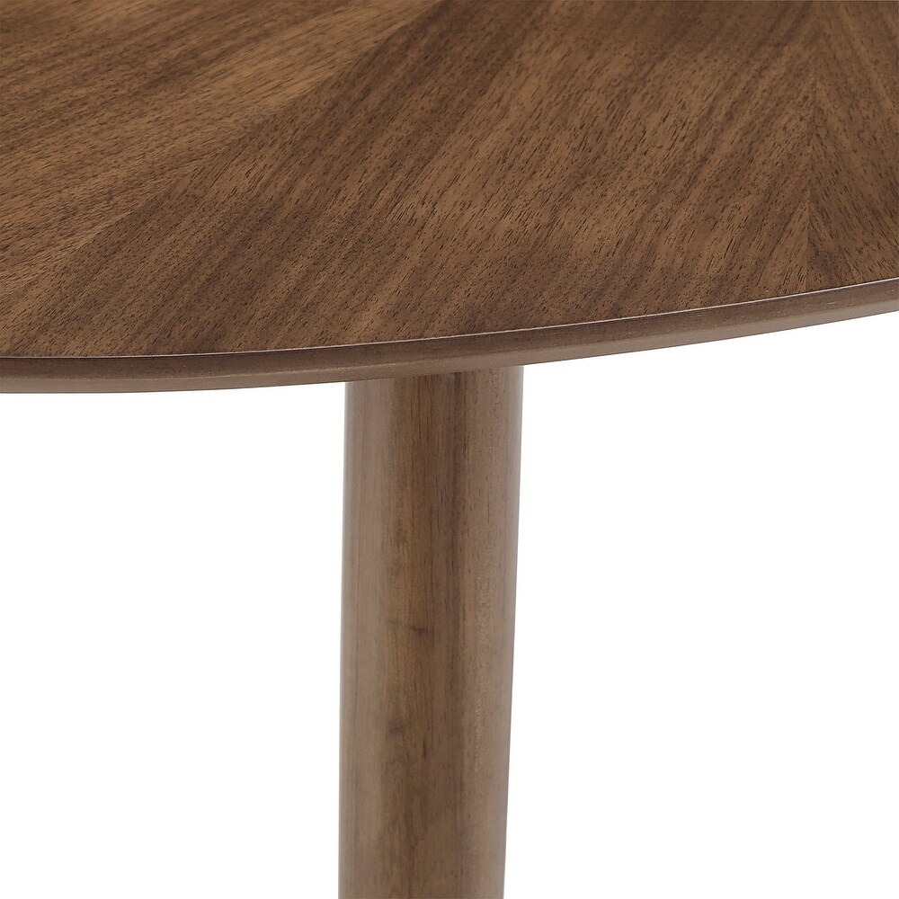 Rondo Mid Century Walnut Oval Dining Table by iNSPIRE Q Modern