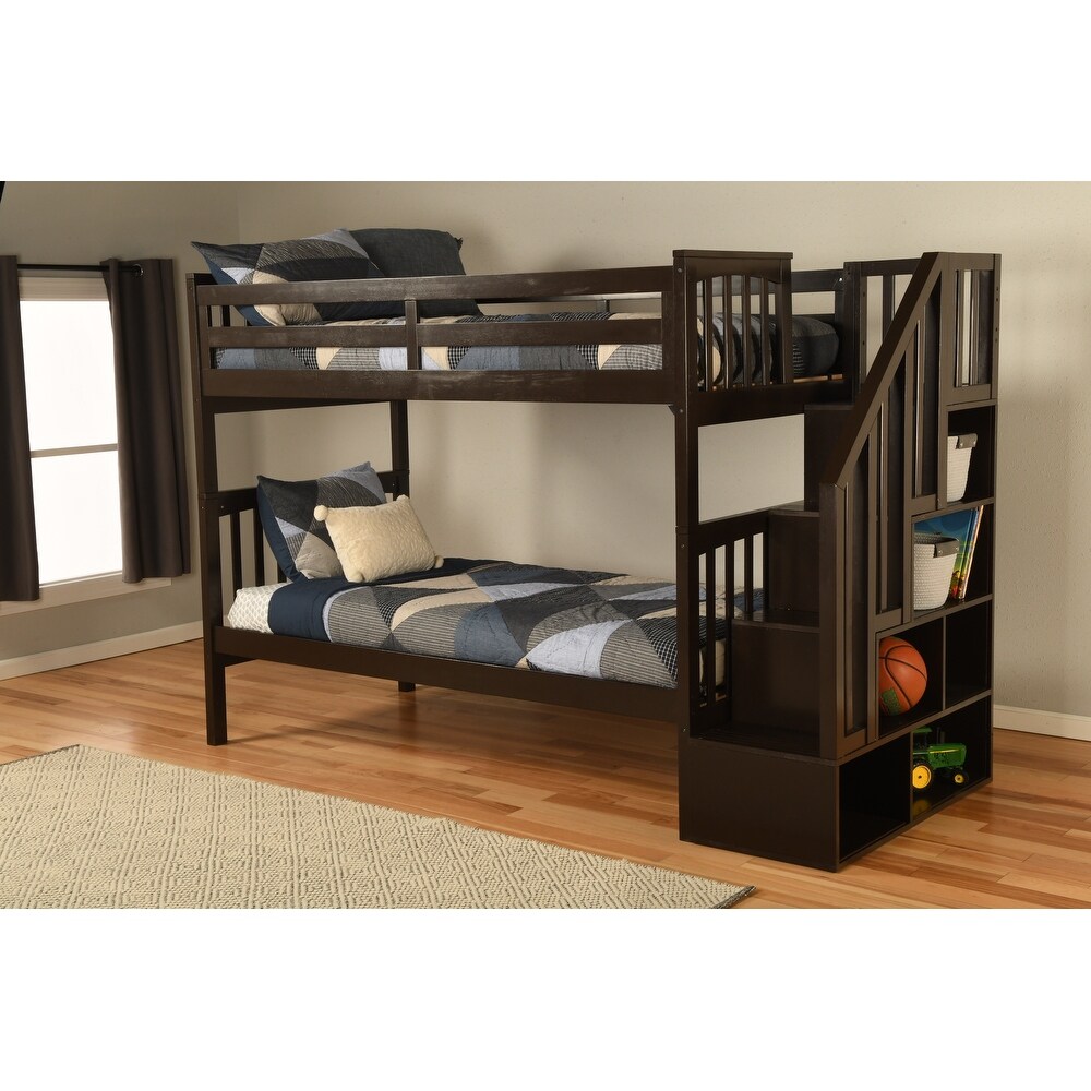 Somette Kelcie Bunk Bed with Stairs