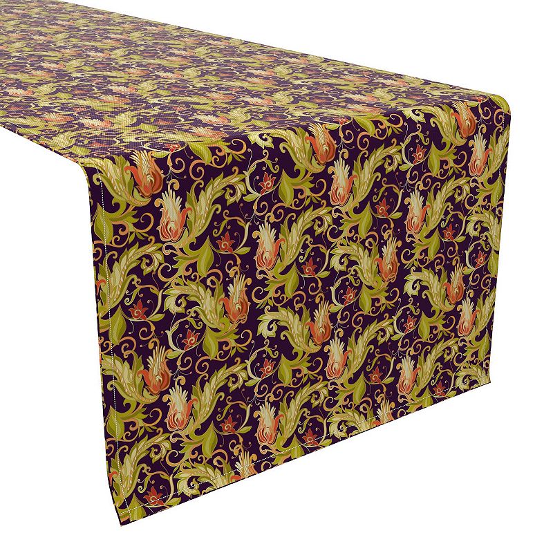 Table Runner， 100% Cotton， 16x72， Floral 31