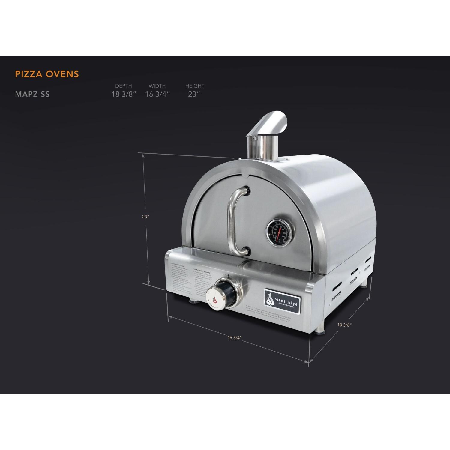 Mont Alpi Portable Propane Gas Outdoor Pizza Oven