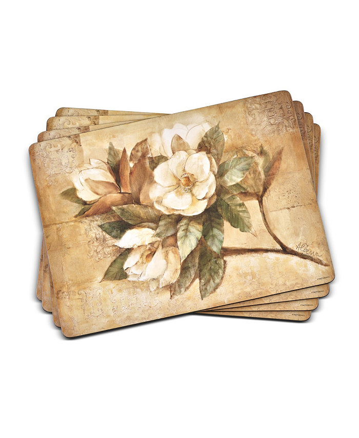 Pimpernel Sugar Magnolia Placemats Set of 4