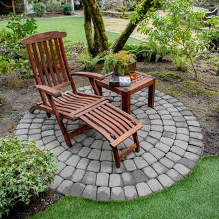 Mutual Materials 83.52 in. x 83.52 in. x 2.375 in. Cascade Blend Concrete Old Dominion Paver Circle Kit PV060ODCRCAM
