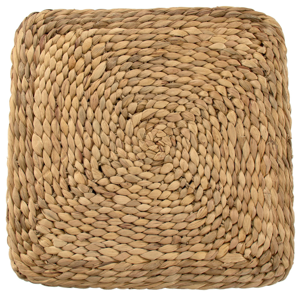 Woven Cube Ottoman  16x16 quot  Beach Style   Footstools And Ottomans   by Zentique  Inc.  Houzz