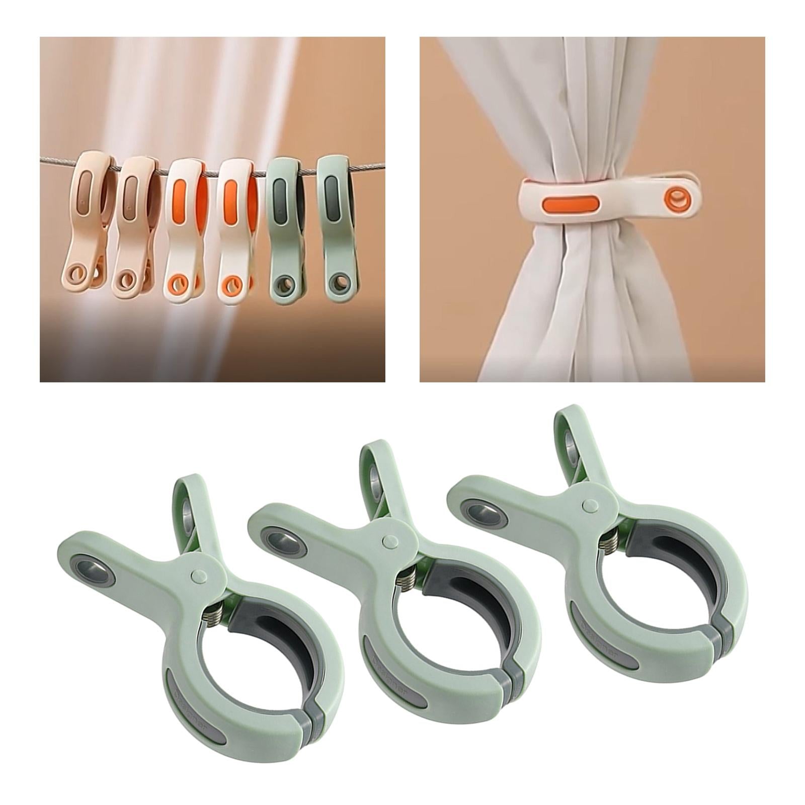 6Pccs Fashion Beach Towel Clips Towel Holder Clothes Pegs for Beach Chair