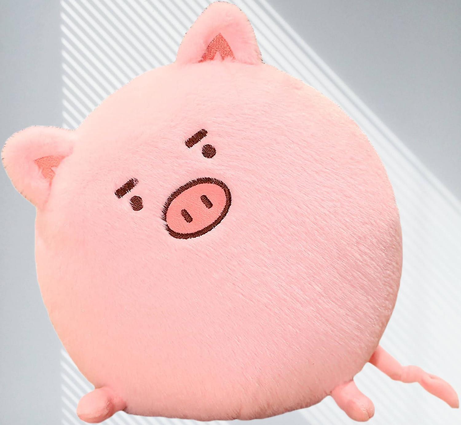 Plush Round Pig Stuffed Animal Piggy Hugging Pillow Piggie Plushies Throw Pillow Round Pink Pig Anime Gift For Kids And Lovers In Birthday