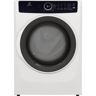 Electrolux 8 cu. ft. Electric Dryer Vented Front Load Perfect Steam Dryer with Instant Refresh in White ELFE7437AW