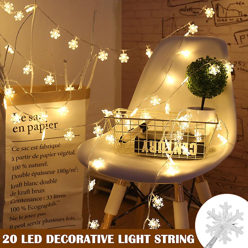 20leds Christmas Snowflake String Light Party Birthday Festival Decor Light String New