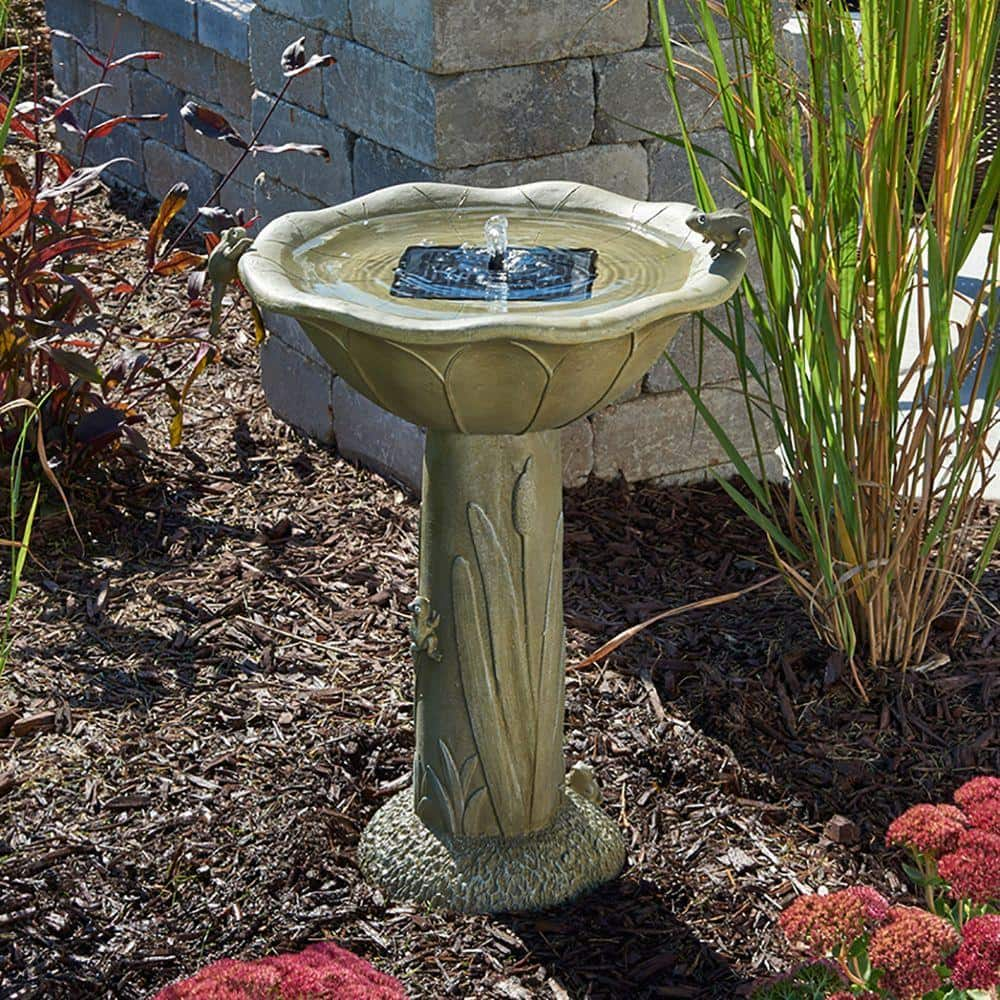 Smart Solar Acadia Solar Birdbath 20633R01