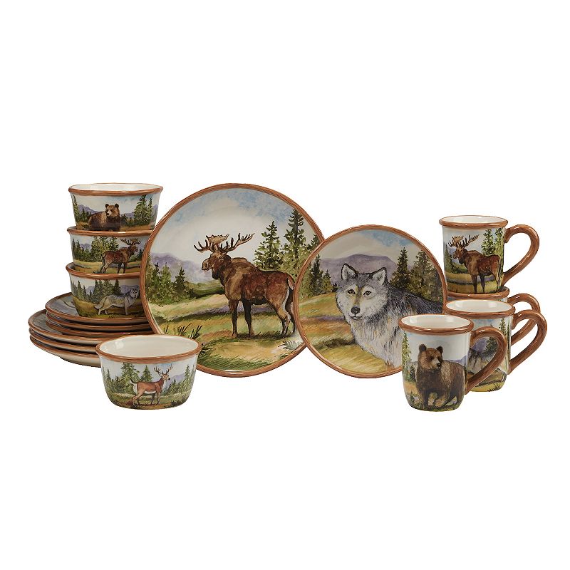 Certified International Mountain Summit 16-piece Dinnerware Set