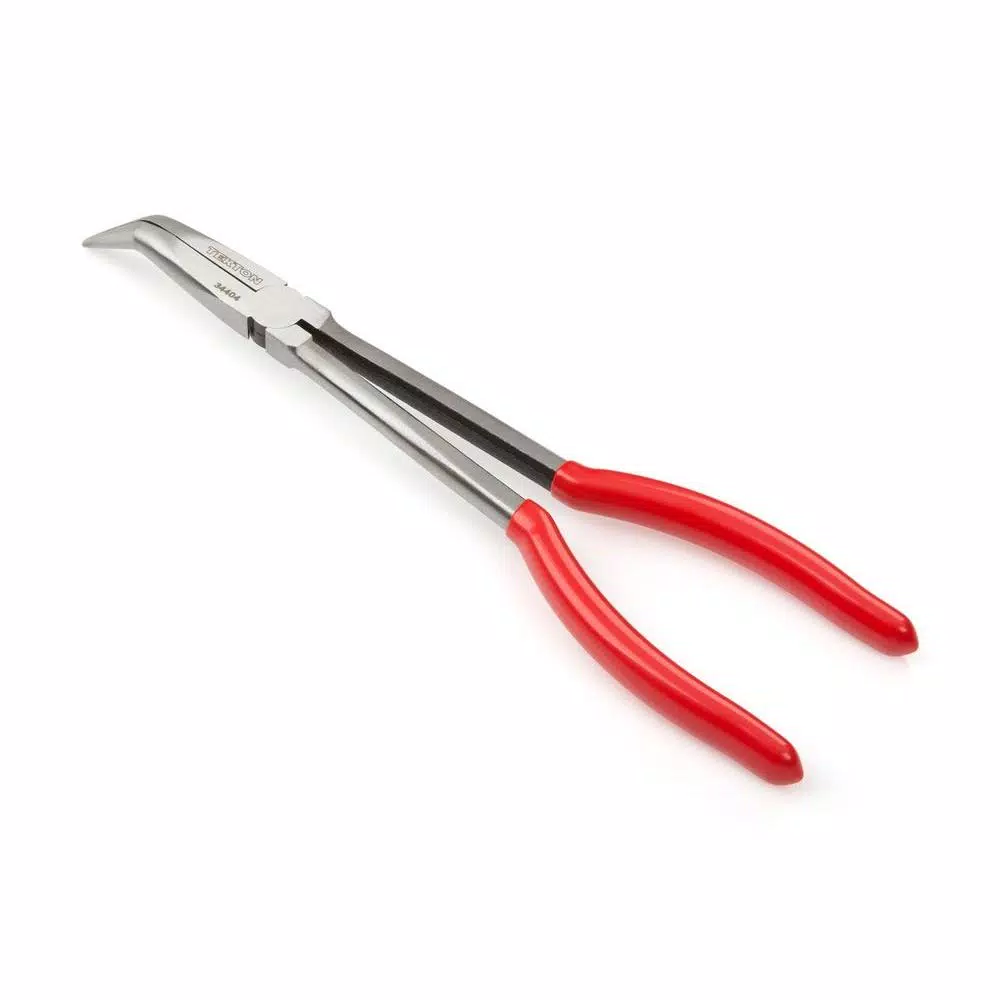 TEKTON 11 in. Long Reach 45-Degree Bent Nose Pliers and#8211; XDC Depot