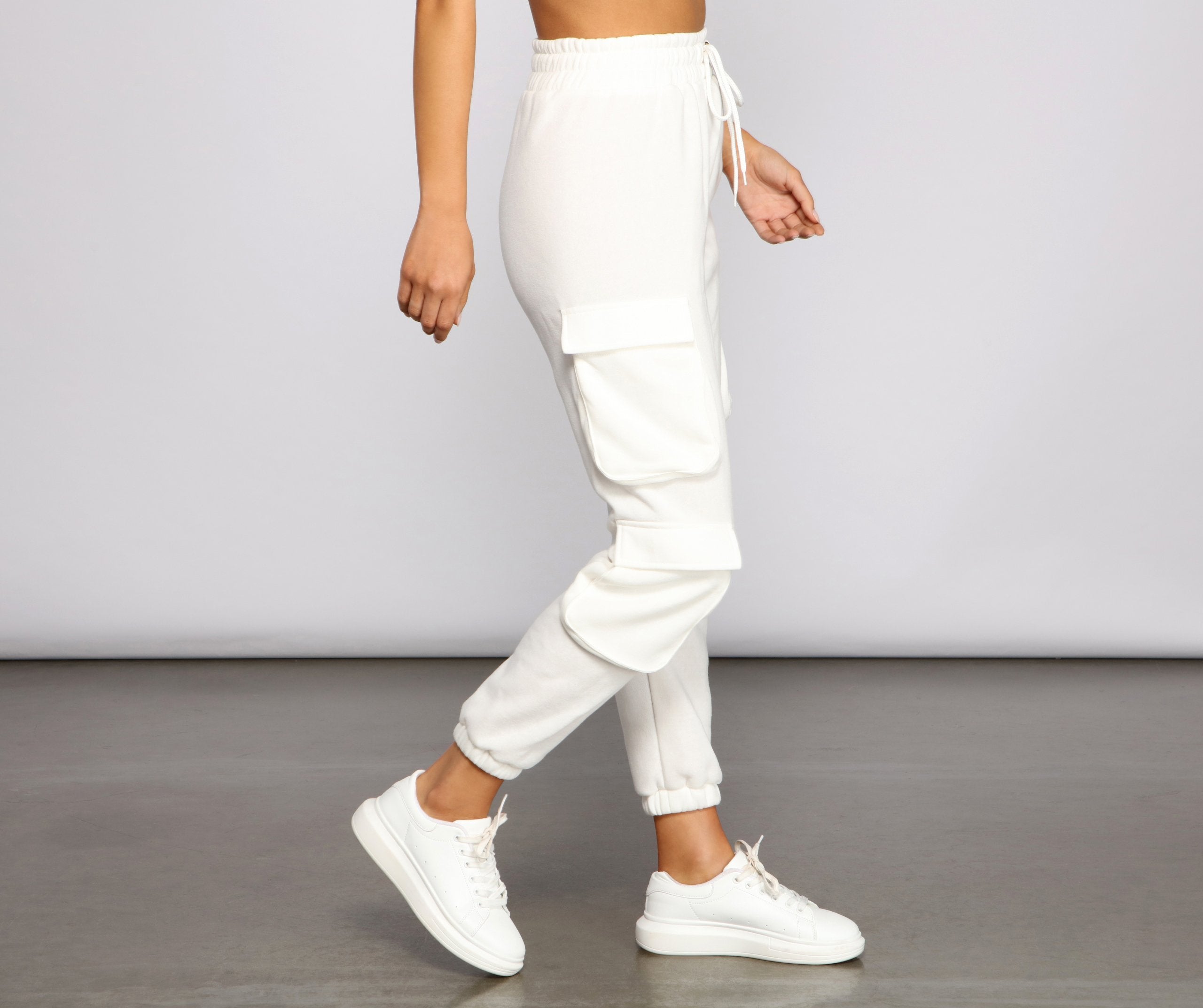 Low Profile High Waist Cargo Joggers