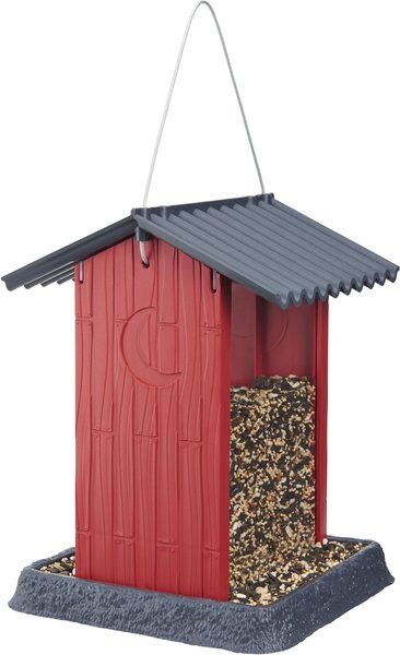 North States Shed Bird Feeder， Red