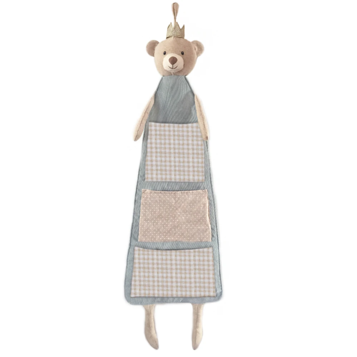 Bear Prince Fabric Hanging Organizer by Mon Ami