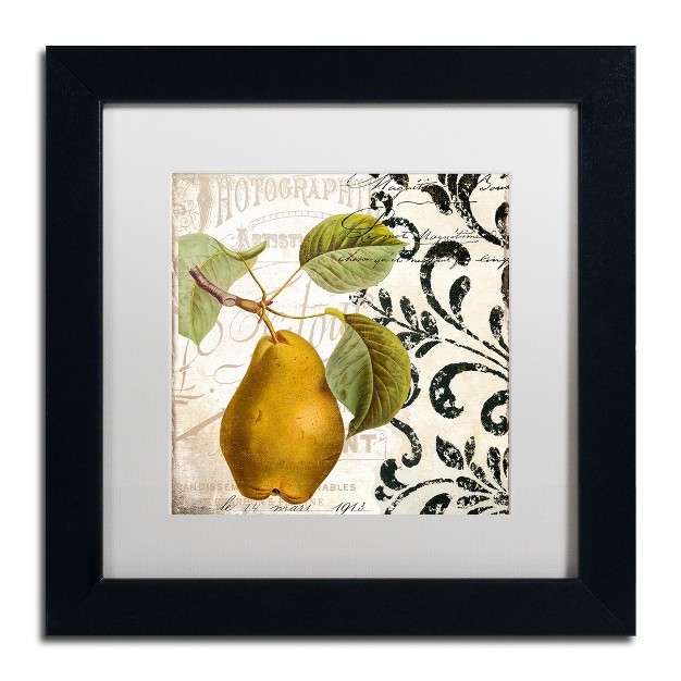 Trademark Fine Art color Bakery x27 les Fruits Jardin I x27 Matted Framed Art