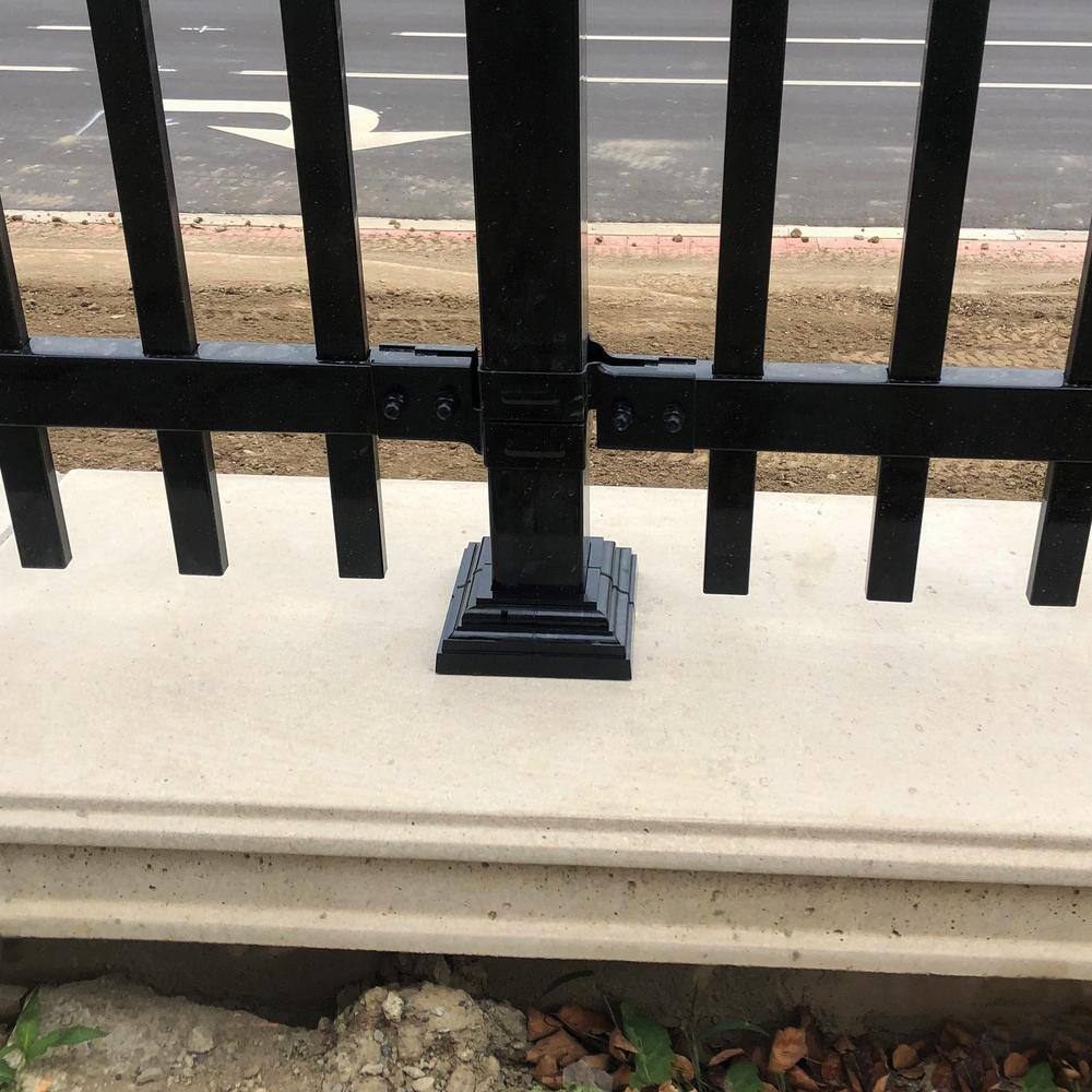 NUVO IRON Adjustable Decorative Post Plate Cover from 2 in. To 3-12 in. UPPC-ESP