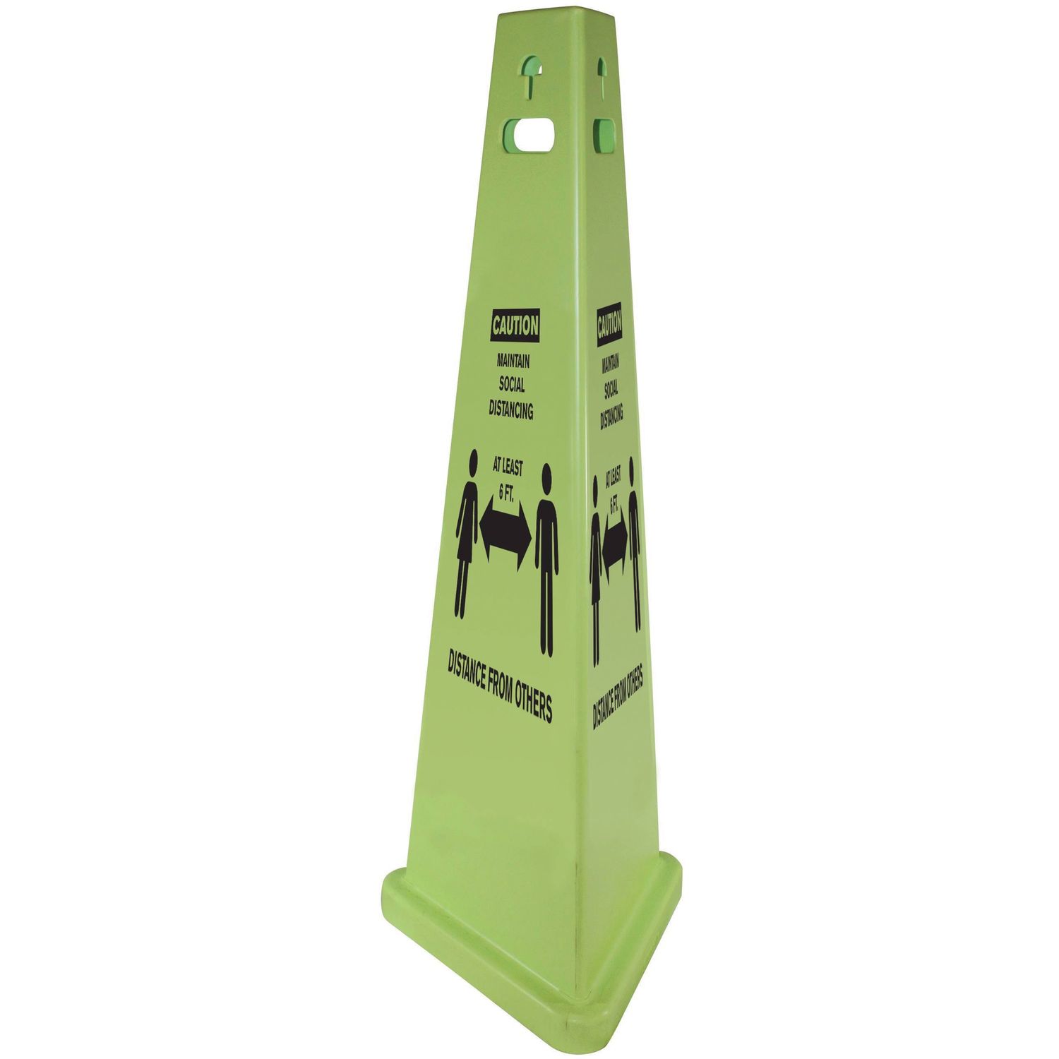 Social Distancing 3 Sided Safety Cone by Impact Products IMP9140SD