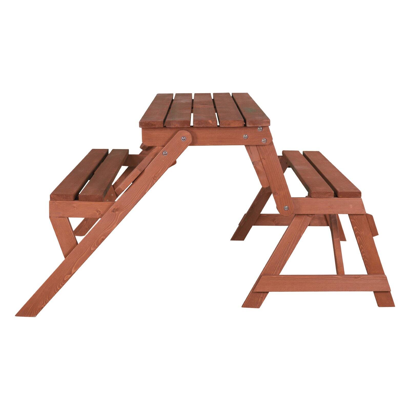 Leisure Season Folding Picnic Table and Bench