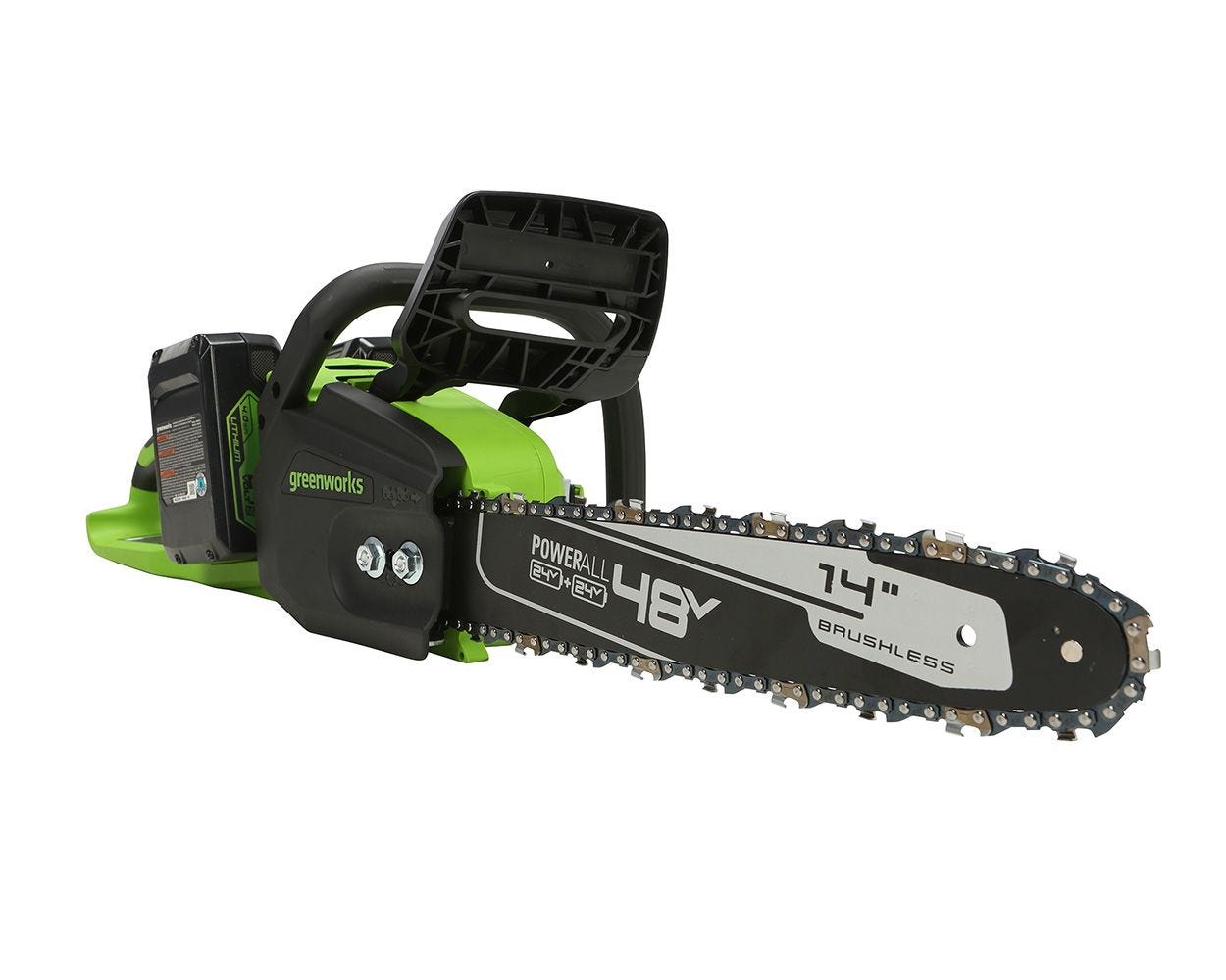 48V (2 X 24V) 14-Inch Cordless Chainsaw | Greenworks Tools