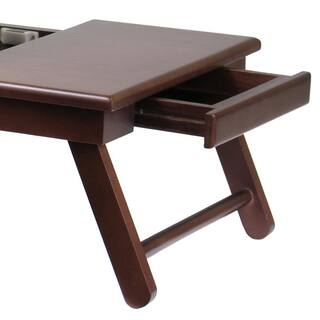 Winsome Alden Lap Desk Flip Top with Drawer Foldable Legs 94623